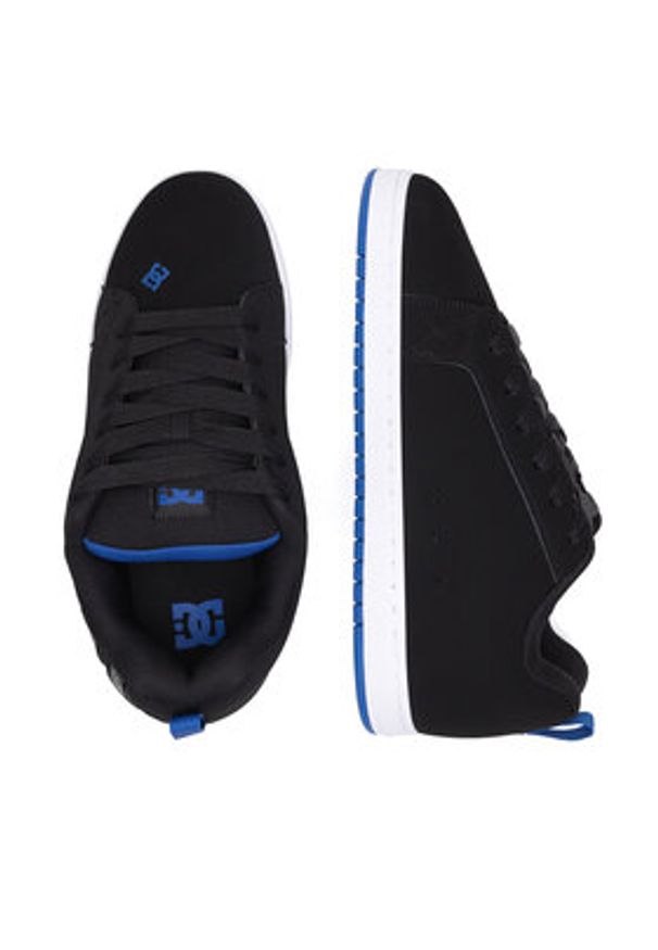 DC Shoes Sneakersy COURT GRAFFIK DC01661063 Czarny. Kolor: czarny. Materiał: skóra, nubuk