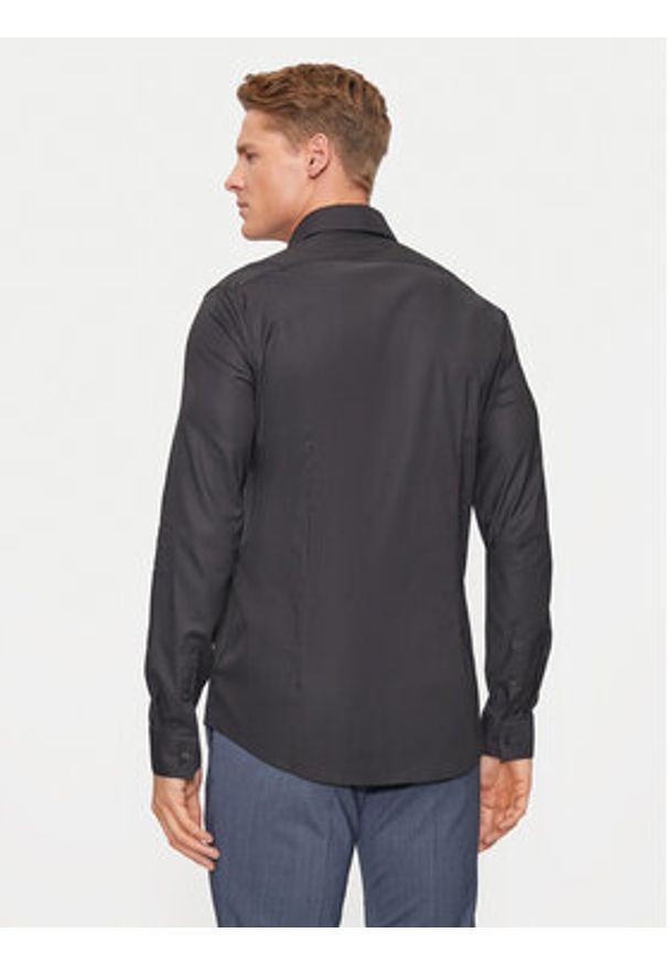 Calvin Klein Koszula K10K113182 Czarny Slim Fit. Kolor: czarny. Materiał: syntetyk, bawełna