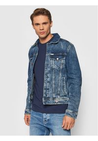 Guess Kurtka jeansowa M1YXN1 D47II Granatowy Regular Fit. Kolor: niebieski. Materiał: bawełna, jeans