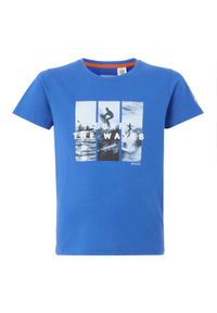 Regatta - Koszulka Dziecięca Z Nadrukiem Bosley VIII Surf. Kolor: niebieski. Wzór: nadruk