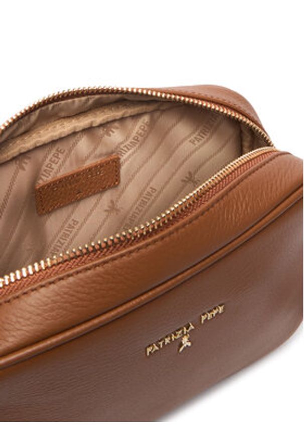 Patrizia Pepe Torebka CB8985/L001-B111 Brązowy. Kolor: brązowy. Materiał: skórzane