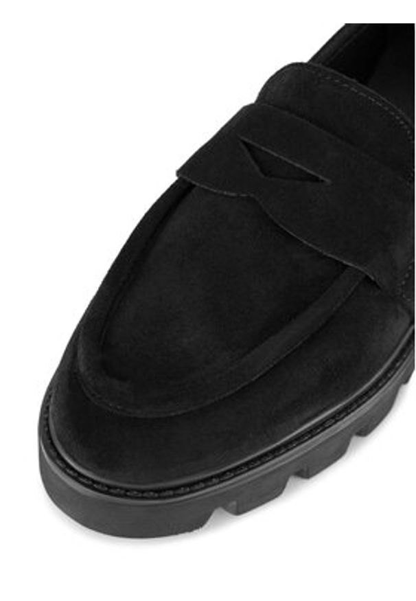 Badura Mokasyny AMANTEA-28180LM Czarny. Kolor: czarny. Materiał: zamsz, skóra