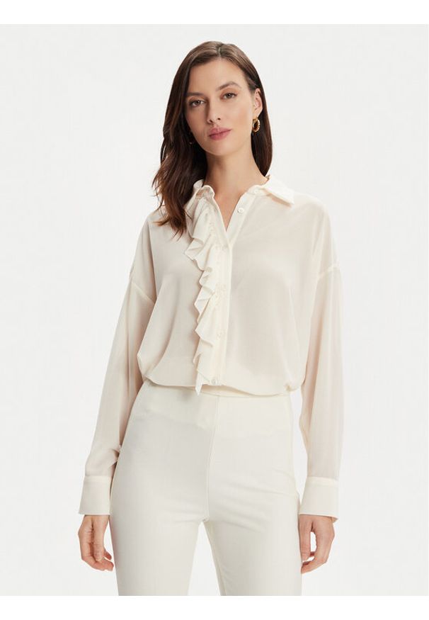 ViCOLO Koszula TB0133 Écru Regular Fit. Materiał: syntetyk
