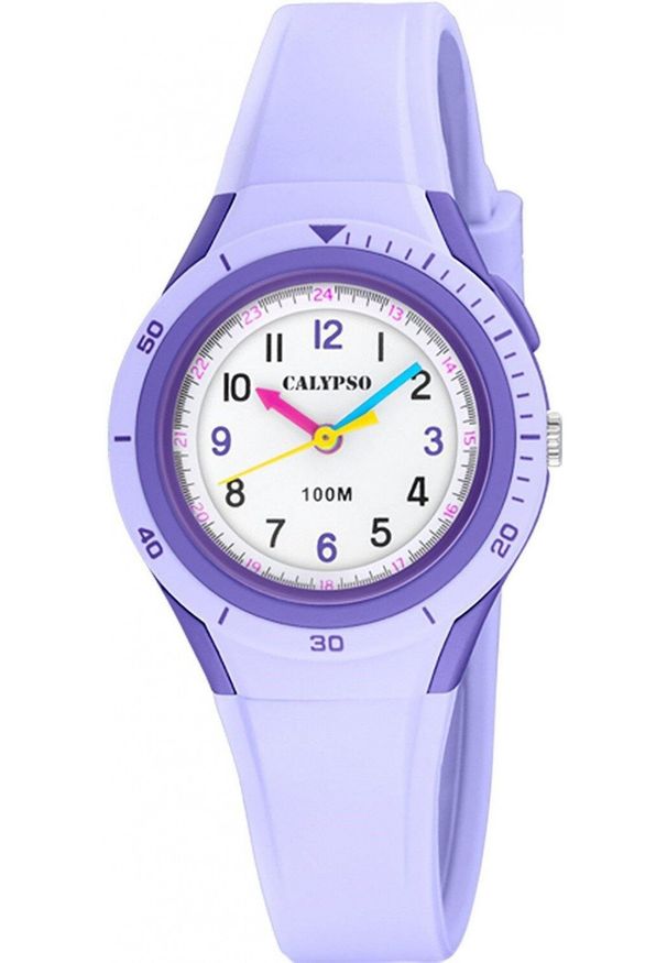 Calypso Zegarek dla dzieci Calypso K5856-3 fioletowy pasek. Kolor: fioletowy