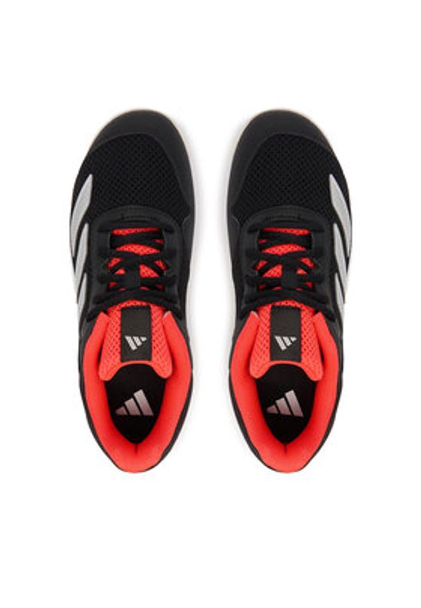 Adidas - adidas Buty do tenisa Courtflash JR4451 Czarny. Kolor: czarny. Materiał: materiał. Sport: tenis