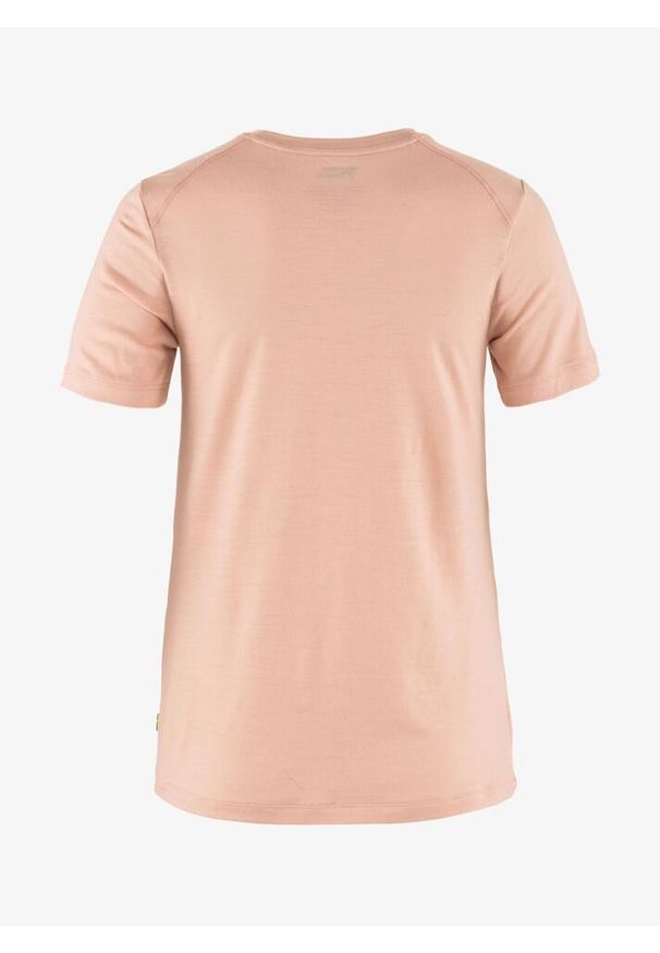 Fjällräven - Koszulka merino damska Fjallraven Abisko Wool Fox. Kolor: różowy