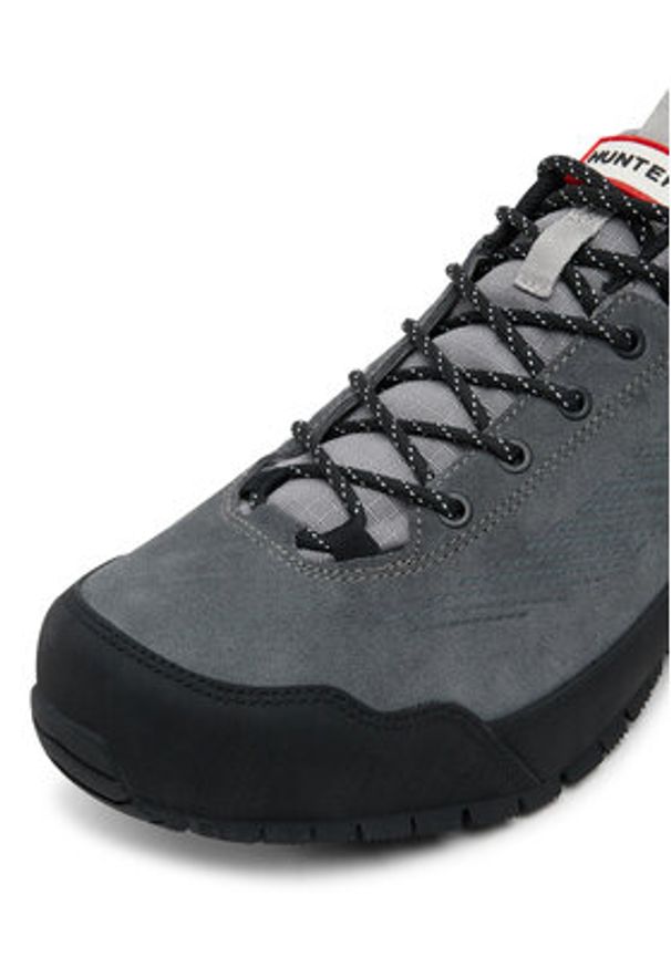 Hunter Trekkingi H8-219 Szary. Kolor: szary. Materiał: skóra. Sport: turystyka piesza