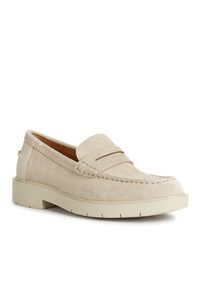 Geox Loafersy D Spherica Ec1 B D65DKB 00022 C5004 Beżowy. Kolor: beżowy. Materiał: skóra, zamsz #5