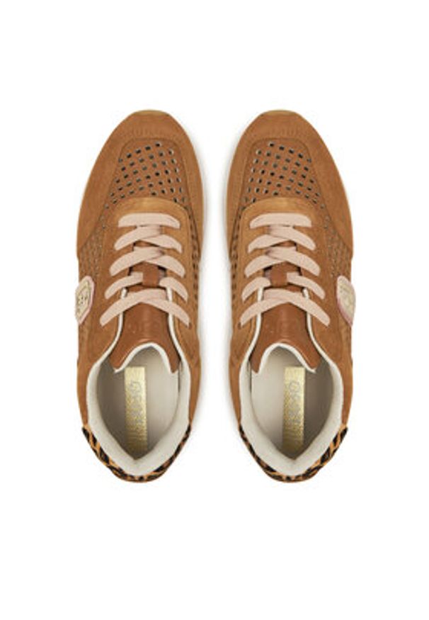 Liu Jo Sneakersy Dreamy 11 BA5103 PX660 Brązowy. Kolor: brązowy. Materiał: skóra, zamsz