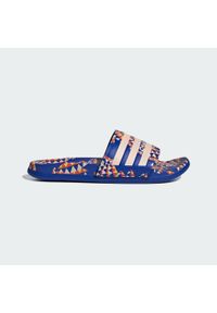 Adidas - adilette Comfort Sandals. Okazja: na co dzień. Kolor: żółty, niebieski, wielokolorowy, pomarańczowy. Styl: casual, elegancki