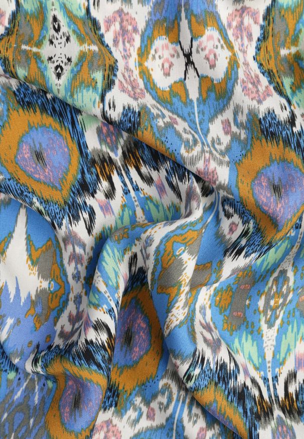 Born2be - Niebieska Bawełniana Sukienka o Rozkloszowanym Kroju na Ramiączkach Tesarae. Okazja: na co dzień, na plażę. Typ kołnierza: dekolt kwadratowy. Kolor: niebieski. Materiał: bawełna. Długość rękawa: na ramiączkach. Sezon: lato. Styl: casual