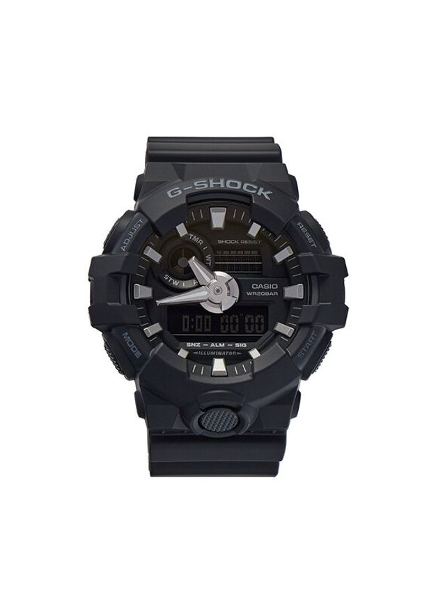 G-Shock Zegarek GA-700-1BER Czarny. Kolor: czarny. Materiał: syntetyk