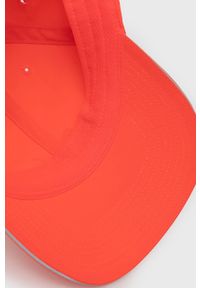 Puma Czapka kolor różowy gładka. Kolor: pomarańczowy. Materiał: materiał. Wzór: gładki