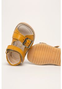 Mrugała - Sandały dziecięce. Zapięcie: rzepy. Kolor: żółty. Materiał: syntetyk, skóra, materiał, guma #3