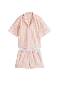 TOMMY HILFIGER - Tommy Hilfiger Piżama UW0UW05799 Pomarańczowy Regular Fit. Kolor: pomarańczowy. Materiał: bawełna