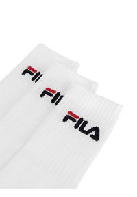 Fila Zestaw 3 par wysokich skarpet unisex F9505-AW24 (3-pack) Biały. Kolor: biały. Materiał: bawełna #3
