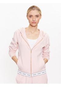 Guess Bluza O3YQ00 KBS91 Różowy Regular Fit. Kolor: różowy. Materiał: bawełna