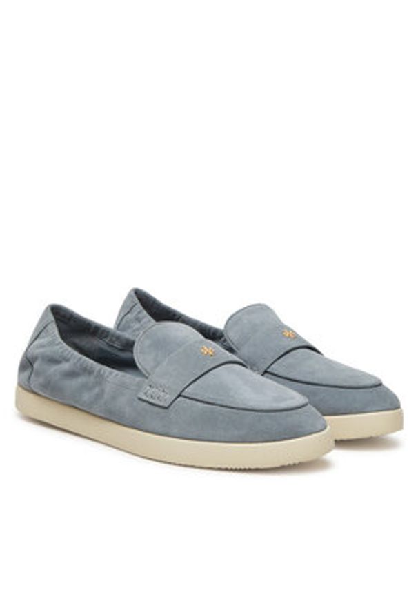 Tory Burch Półbuty Ballet Sport 158073 Błękitny. Kolor: niebieski. Materiał: skóra, zamsz. Styl: sportowy