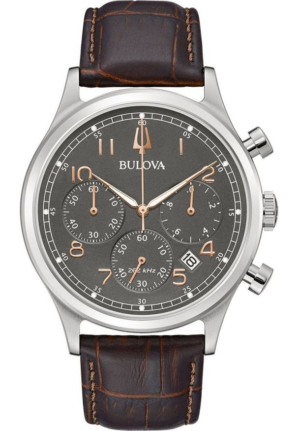 Zegarek Bulova Zegarek męski Bulova 96B356 brązowy. Kolor: brązowy