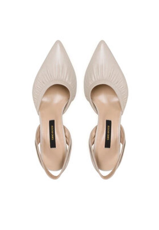 Gino Rossi Sandały LB-601 Beżowy. Kolor: beżowy. Materiał: skóra