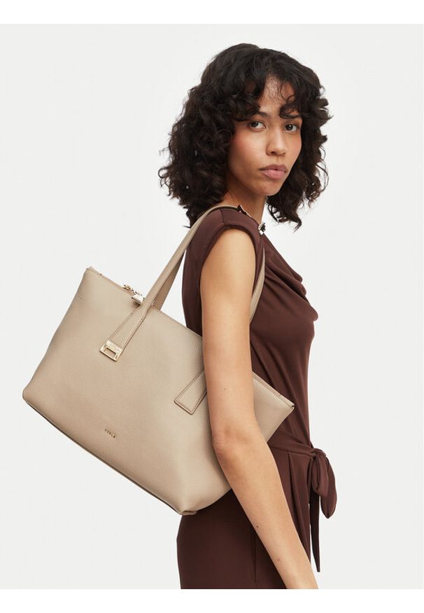Furla Torebka Olivia M Tote WB01977 HSF000 CN 4488S Beżowy. Kolor: beżowy