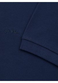 Pako Lorente - PAKO LORENTE - Granatowy gładki t-shirt polo. Okazja: na co dzień. Typ kołnierza: polo. Kolor: czarny, niebieski, biały. Materiał: bawełna. Wzór: gładki. Styl: casual #8