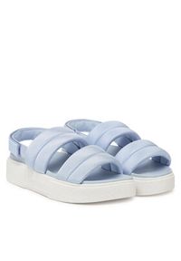 Tommy Jeans Sandały Tjw Flatform Sandal EN0EN02802 Błękitny. Kolor: niebieski. Materiał: materiał #3