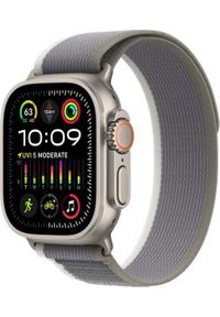 APPLE - Smartwatch Apple Watch Ultra 2 GPS + Cellular 49mm Titanium Case Trail Loop S/M Szary (MRF33UL/A). Rodzaj zegarka: smartwatch. Kolor: szary