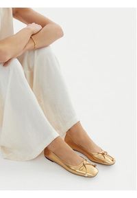 Gino Rossi - GINO ROSSI Baleriny CEO-ROSE-LT2088 Złoty. Kolor: złoty. Materiał: skóra #3