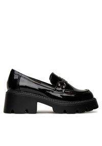 DeeZee Loafersy HLD-2016-1 Czarny. Kolor: czarny. Materiał: skóra