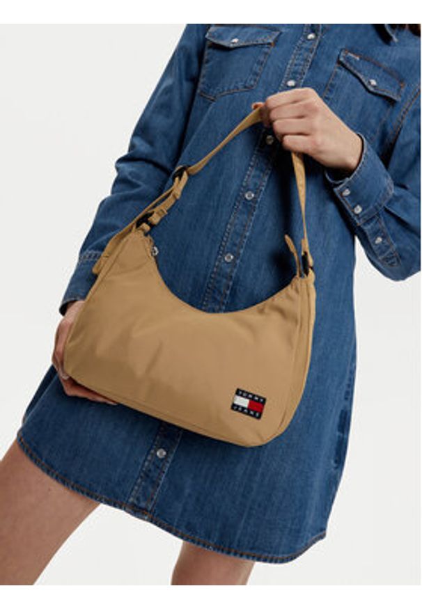 Tommy Jeans Torebka AW0AW16958 Khaki. Kolor: brązowy