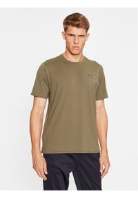 Under Armour T-Shirt Ua Rush Energy Ss 1366138 Khaki Loose Fit. Kolor: brązowy. Materiał: syntetyk #1