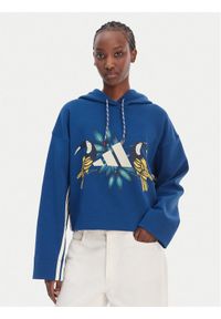Adidas - adidas Bluza Farm Rio KS2104 Granatowy Loose Fit. Kolor: niebieski. Materiał: syntetyk, bawełna #1
