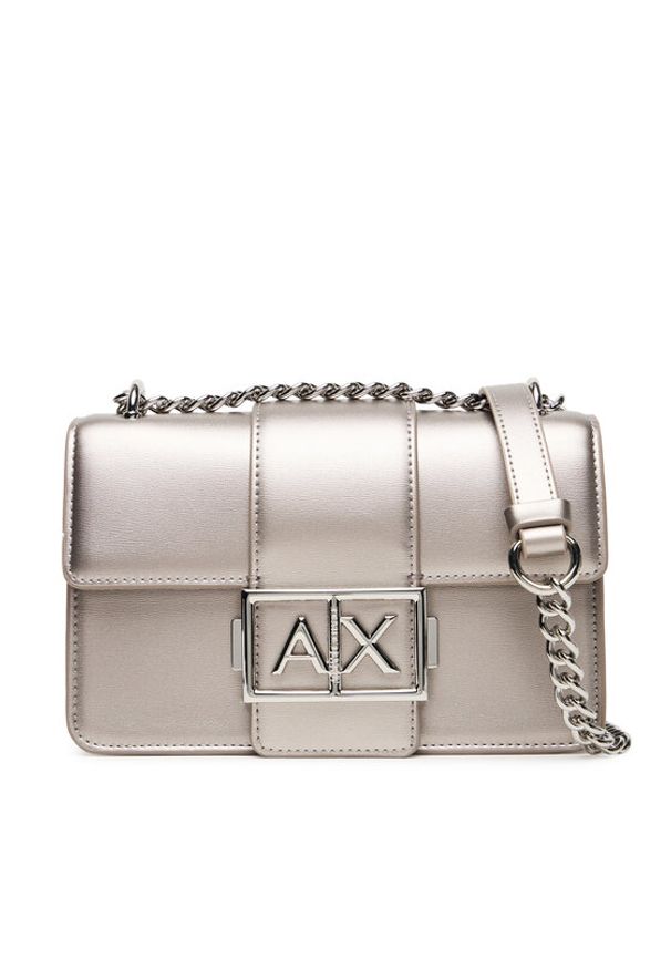 Armani Exchange Torebka XW000071 AF12039 U8097 Srebrny. Kolor: srebrny. Materiał: skórzane