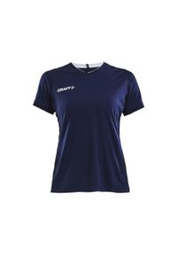 Koszulka treningowa damska Craft 19056221390. Kolor: niebieski. Długość rękawa: krótki rękaw. Długość: krótkie. Sport: piłka nożna #1