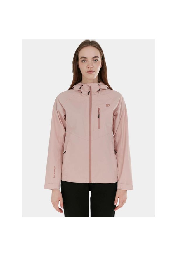 FUNDANGO - Płaszcz przeciwdeszczowy damski Fundango Piora. Kolor: różowy. Materiał: poliester. Sport: turystyka piesza
