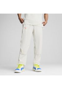 Puma - Męskie spodnie koszykarskie All Pro PUMA Vapor Gray. Kolor: szary. Materiał: dresówka. Sport: koszykówka