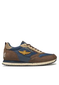 Sneakersy Aeronautica Militare. Kolor: brązowy #1