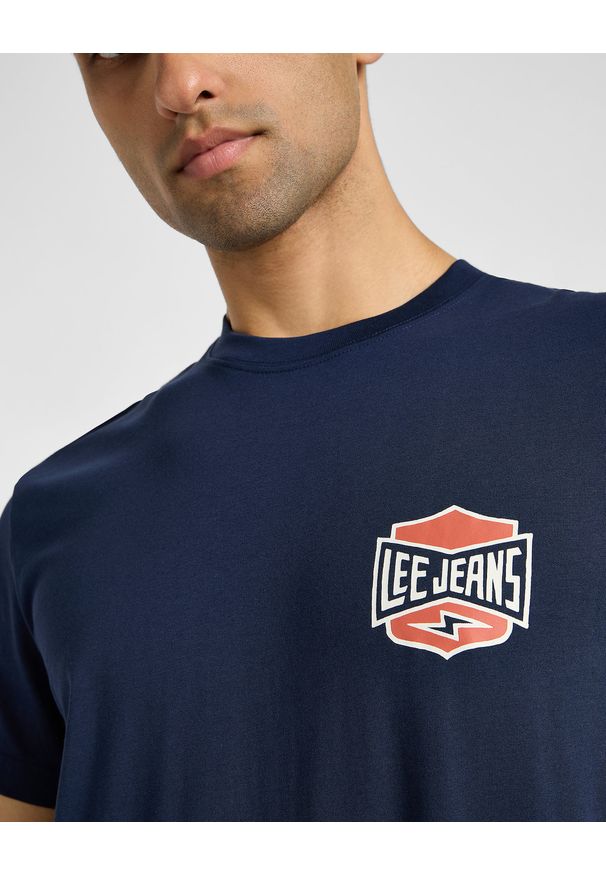 Lee - MESKA KOSZULKA LEE SS RELAXED TEE MOOD INDIGO 112355599