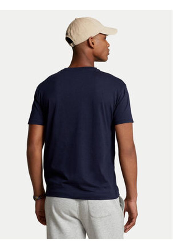 Polo Ralph Lauren T-Shirt 710708261 Granatowy Classic Fit. Typ kołnierza: polo. Kolor: niebieski. Materiał: bawełna