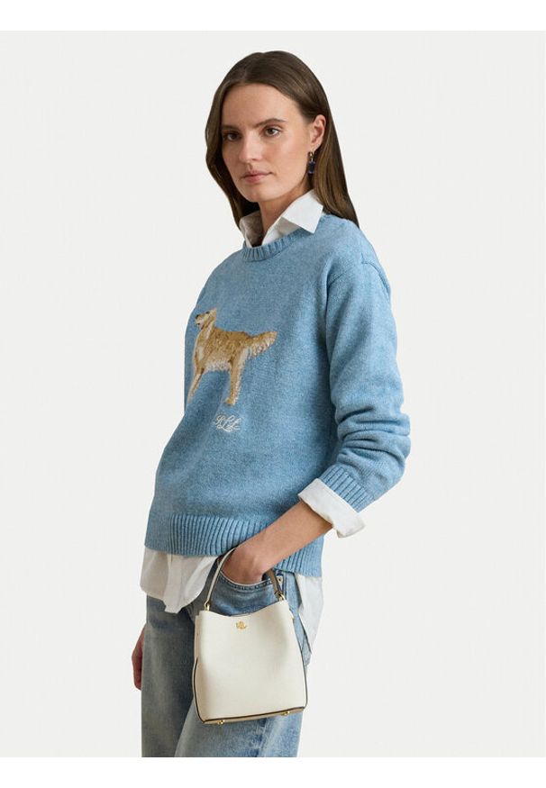 Lauren Ralph Lauren - LAUREN RALPH LAUREN Torebka 431969365018 Kremowy. Kolor: kremowy. Materiał: skórzane