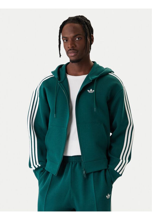 Adidas - adidas Bluza adicolor Spacer KD4085 Zielony Loose Fit. Okazja: na spacer. Kolor: zielony. Materiał: syntetyk