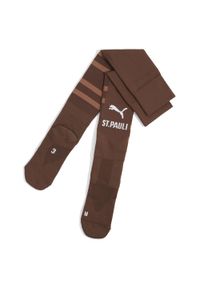 Puma - Męskie skarpety FC St. Pauli z grafiką PUMA Espresso Brown White. Kolor: biały, wielokolorowy, brązowy. Sport: piłka nożna