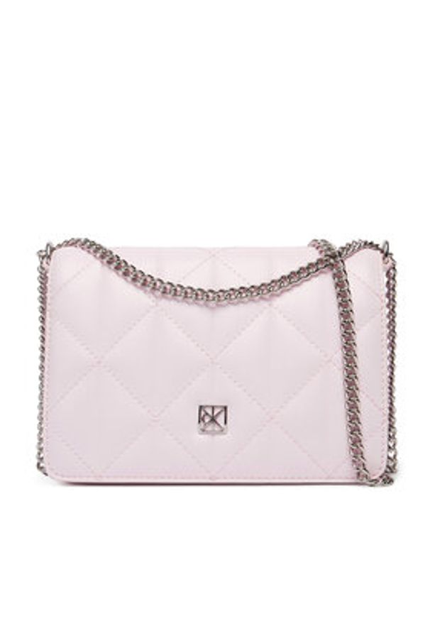 Calvin Klein Torebka Quilted Mini Chain Bag LV04F3321G Różowy. Kolor: różowy. Materiał: skórzane