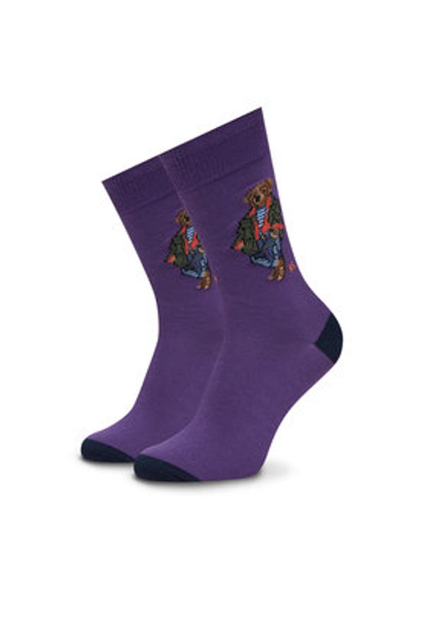 Polo Ralph Lauren Skarpety długie 449973050001 Kolorowy. Materiał: materiał, bawełna. Wzór: kolorowy
