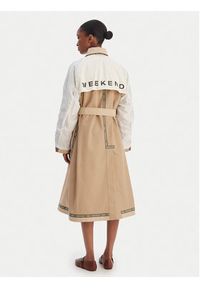 Weekend Max Mara Trencz Canasta 2615021021 Beżowy Relaxed Fit. Kolor: beżowy. Materiał: syntetyk #7