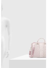 Guess torba na laptopa Torba na laptopa kolor różowy. Kolor: różowy #6