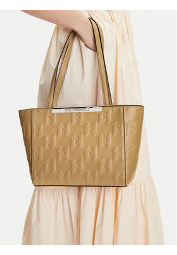 Karl Lagerfeld - KARL LAGERFELD Torebka A2W30026 Brązowy. Kolor: brązowy. Materiał: skórzane