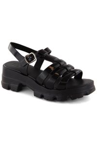 zaxy - Komfortowe sandały damskie pachnące gumowe czarne Zaxy NN285039. Kolor: czarny. Materiał: materiał