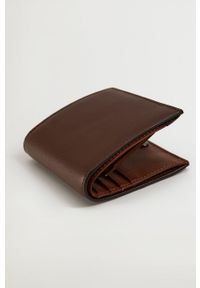Mango Man - Portfel Wallet. Kolor: brązowy. Materiał: materiał. Wzór: gładki #2